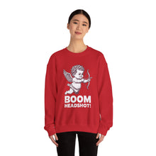 Boom Headshot Cupid's Arrow Valentine's Day Unisex Crewneck Sweatshirt