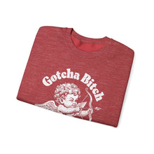 Gotcha Bitch Cupid Violence Valentine's Day Unisex Crewneck Sweatshirt