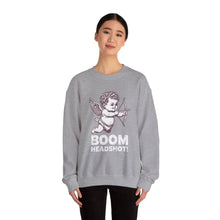 Boom Headshot Cupid's Arrow Valentine's Day Unisex Crewneck Sweatshirt