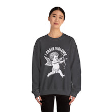 Cupid Craves Violence Valentine's Day Unisex Crewneck Sweatshirt