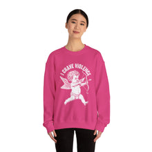 Cupid Craves Violence Valentine's Day Unisex Crewneck Sweatshirt