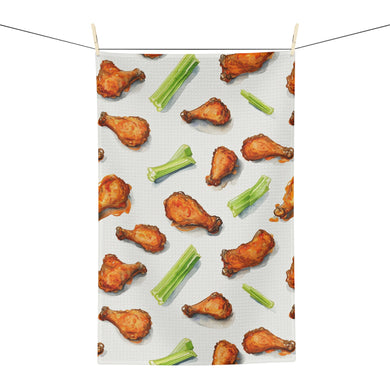 Chicken Wings and Celery Soft Tea Towel