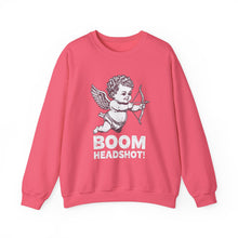 Boom Headshot Cupid's Arrow Valentine's Day Unisex Crewneck Sweatshirt