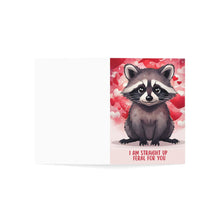 Straight Up Feral Valentine Greeting Card