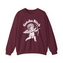 Gotcha Bitch Cupid Violence Valentine's Day Unisex Crewneck Sweatshirt