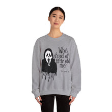 Who's Afraid of Little Old Me? Ghostface Unisex Crewneck Sweatshirt