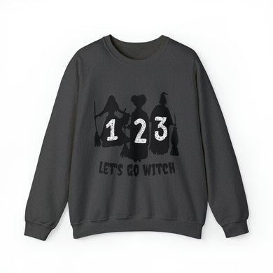 1, 2, 3 Let's Go Witch Taylor Swift Swiftie Hocus Pocus Unisex Heavy Blend Crewneck Sweatshirt