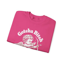 Gotcha Bitch Cupid Violence Valentine's Day Unisex Crewneck Sweatshirt