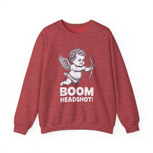 Boom Headshot Cupid's Arrow Valentine's Day Unisex Crewneck Sweatshirt