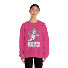 Boom Headshot Cupid's Arrow Valentine's Day Unisex Crewneck Sweatshirt