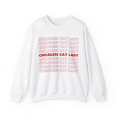 Childless Cat Lady Unisex Crewneck Sweatshirt