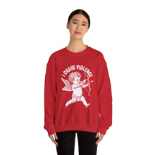 Cupid Craves Violence Valentine's Day Unisex Crewneck Sweatshirt