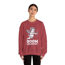 Boom Headshot Cupid's Arrow Valentine's Day Unisex Crewneck Sweatshirt