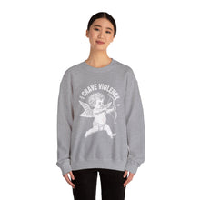 Cupid Craves Violence Valentine's Day Unisex Crewneck Sweatshirt