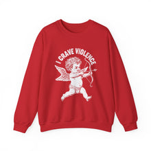 Cupid Craves Violence Valentine's Day Unisex Crewneck Sweatshirt