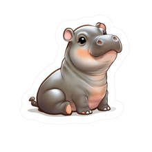 Cutest Baby Hippo Vinyl Sticker