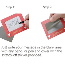 10pcs Scratch-off Cards Etch a Sketch Note Cards