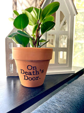 On Death's Door Printed Terra Cotta Flower Pot