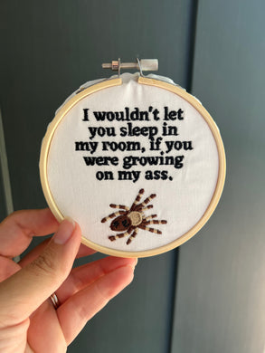 Buzz Can I Sleep in Your Room? Embroidery Hoop